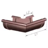 Naroznik rynny 125 PVC Gamrat