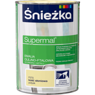 ŚNIEŻKA Supermal Kość słoniowa Połysk 0,8l
