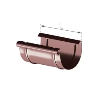 Złączka rynny 125 PVC Gamrat